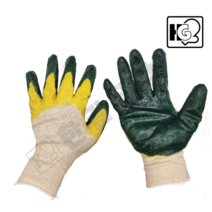 한길몰 완코팅 청이중 황이중 코팅장갑 100켤레, 청색, 100개