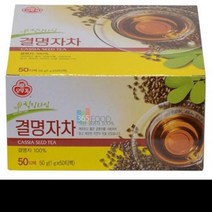 오뚜기 결명자차 50g x 50 티백 ] 결명자 결명차 건강차 차 전통차 마시는차 티백차 차티백 보리차 옥수수차 옥수수수염차 녹차 현미녹차 둥글레차 마차 결명자티백 결명자차티백 국산결명자 도라지차 우엉차 율무차 유자차 생강차 구기자차 홍차 쌍화차 보이차 마테차, 단품, 단품