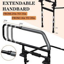 TUSAUW 노인용 침대 레일 180° 접이식 성인 안전 보조 바 임신 의료 지원 이동성 추천 가성비 1408619