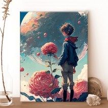 Aurora 보석십자수 캔버스형 DIY키트 30 x 40 cm, NO 079 인물 나무에서 태어난 여인