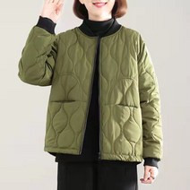 WHR 중년여성 엄마 숏 패딩점퍼 퀼팅 누빔 라운드 두툼 보온 자켓 마담옷 빅사이즈 4XL까지 겨울