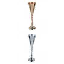 2pcs 럭셔리 꽃병 장식 센터 피스 웨딩 거실 장식, 철, 실버+골든