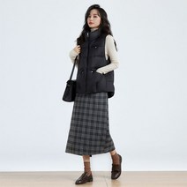 COMIRST 여성 패딩조끼 다운 조끼 가을 겨울 숏패딩조끼