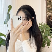 [1+1] 아쿠세샵 벨벳 머리띠 넓은 데일리 컬러 골지 와이드 헤어밴드