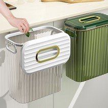 가정용 걸이식 음식물 쓰레기통 이케아 아크릴 싱크대 U자형 뚜껑형 12L 주방용 걸이형 음쓰통 벽걸이 투명, D