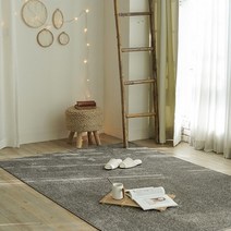 벨기에 유럽 친환경인증 단모 수입 카페트 (160x240cm) (모카그레이), 본품