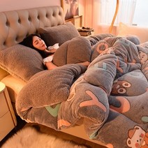 구스 오리털 이불 150x200cm 캐시미어 슈퍼 따뜻한 귀여운 겨울 두꺼운 부드러운, 스타일 1, 150x200cm 3.5kg