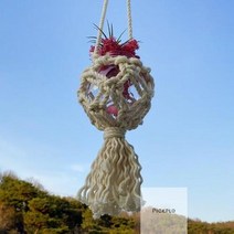마크라메로 반짝이는 볼 행잉 만들기 취미 키트 미술 재료 방과후학습 미술준비물 DIY, 선택2.이오난사1개