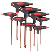 연장 알렌 키 육각 렌치 T-핸들 S2 합금 볼 헤드 소켓 스크루 드라이버 멀티 앵글 드라이버 세트 도구 신제품, 5pcs(2mm-5mm)