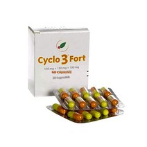 Cyclo 3 Fort 60 Capsules. Made in France. Polish Distribution Polish Language., One Color, One Size