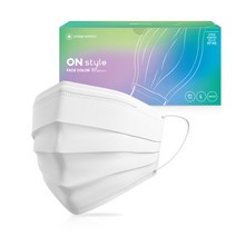 온스타일 평면 더착한 비말차단마스크(KF-AD) 대형 화이트 50매, KFAD 식약처허가 1BOX 50매(화이트), 50개