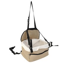 강아지유모차 저상형개모차 대형견 유모차 명품 개모차 퍼피웨건 고양이 애완동물 캐리어 트롤리 휴대용 접이식 집 다기능 바구니 가방, 베이지