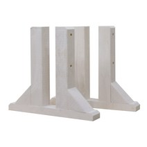 아이베란다 원목파티션 내외부용 래티스 지지대, 화이트, 내외부용_요자 모양(소) (2개1SET)