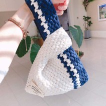 레드콤마 봉다리가방 파우치DIY패키지+코바늘8호+돗바늘+동영상 뜨개질 DIY 패키지, 캔디, 1개