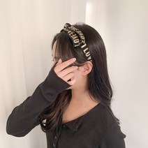 할로윈 간지 러브 리본 블랙 동안 왕리본 머리띠