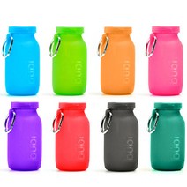 Bubi Bottle 부비바틀 접이식 실리콘 물병 415ml, Orange