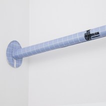 에어컨 난방기 파이프 커버 실외기 가리개 매립 호스 덮개 가스 배관 스티커 패브릭, 바이올렛 라인 사슴 + 길이80cmx둘레14cm