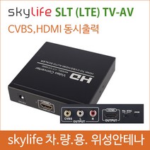 HDMI to CVBS / HDMI to AV / 스카이라이프 SLT / AV변환기 / 차량용위성안테나/ SKYLITE LTE /화물차/ 버스안테나/ / 캠핑용위성안테나, DC12~24V