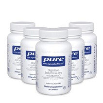 Pure Encapsulations Digestive Enzymes Ultra 퓰 엔캡설레이션즈 베타인 Enzymes 효소 90 ct 1팩, 5팩