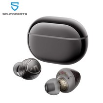 SOUNDPEATS Engine4 LDAC가 장착된 고해상도 블루투스 5.3 무선 이어버드 스테레오 사운드를 위한 동축 듀얼 다이내믹 드라이버 총 43시간, Black