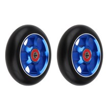 QDY 88A를 품기를 가진 Prettyia 2pcs 100mm 금속 합금 중핵 스턴트 스쿠터 바퀴 바퀴, 모델명6