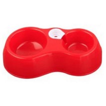 분리 세척 페트병 반자동 듀얼 반려견 식기 강아지첫반려동물 강아지급식 강아지배식기 배식기 강아지식기, 1개, 애견2구식기 자주