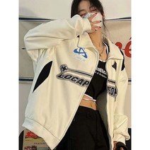 집업 후드 스웻셔츠 루즈 포켓 자켓 코트 빈티지 캐주얼 긴팔 후리스 오버사이즈