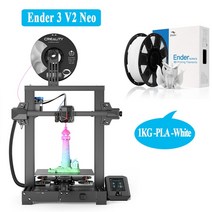 3D프린터-Creality Ender- V2 Neo D 프린터 CR-Touch 자동 레벨링 안정적인 2 비트 메인 보드 풀 메탈 압출, 03 add PLA  White