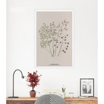 아이엠스톡 인테리어 액자 Moss Rose 모스 로즈 화환 014 캔버스액자, 화이트원목
