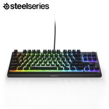 스틸시리즈 Apex 3 TKL 저소음 게이밍 키보드, Black(KB-00015)