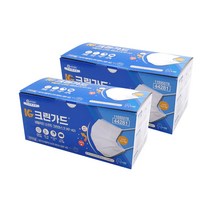 유한킴벌리 비말차단 마스크 대형 KF-AD KG크린가드 (50매입), 2개(100매입)
