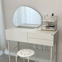 레이디가구 모노 콘솔 수납 입식 미니 화장대 600 800 원형 거울/비정형 거울 세트, 추가구성 09. 비정형거울, 별도추가(화장대x)