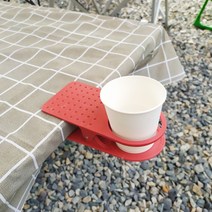 글로벌티엔티 캠핑 테이블 사이드 종이컵 홀더 클립, 랜덤