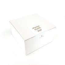 성원포장 화이트상자 150X150X85 스티커포함 50매