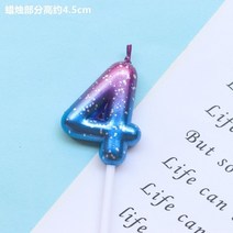 1pcs 별이 빛나는 하늘 디지털 양초 생일 케이크 장식 1 세 소원 그라데이션 파티 디저트 테이블 드레스, 15