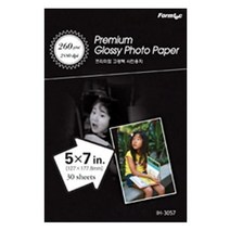 전문가용 포토 사진 인화 용지 5x7배판 260g 30매 프린트용지-72394EA, GC_ 본상품선택