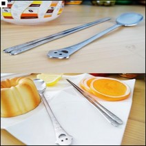 귀여운스타일 슬림수저세트 감사선물 판촉물품 미소수저세트 심플수저세트