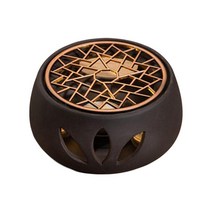 세라믹 찻주전자 워머 커피 워머 베이스 온난화 가열 베이스 열 냄비 워머 Tealight 퍼니스 차 워머, 메탈 워머 플레이트 A