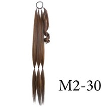 DIY 포니 테일 익스텐션 합성 복싱 브레이드 헤어 로프 여성용 고온 섬유 블랙 브라운, 01 85CM-160g, 02 M2-30