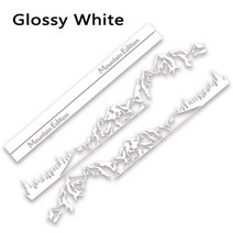 자동차 도어 사이드 스티커 Camper Van Mountain Edition Decals 액세서리 폭스 바겐 VW Transporter T4 T5 T6 Multivan Carave, Glossy White+SWB