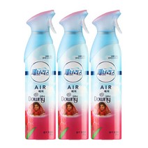 페브리즈 에어 다우니 향 실내 탈취제 본품, 275g, 3개