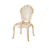 북유럽 투명 화장대 공주의자 아크릴 등받이 크리스탈 체어, 새로 생긴 소녀 등 투명 손잡이 없음