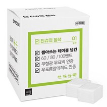 티슈의정석 업소용 뽑아쓰는 테이블 냅킨, 90매, 100개
