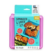 Fit 앤 Fresh 탈착식 아이스 런치 팩이 있는 분할 캐리어 146 x 152 92cm(575 6 365인치) 색상은 다를 수 있습니다, Divided Lunch Pack Carrier w/