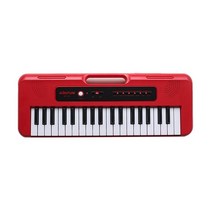 전자 오르간 올겐 키보드 마스터 런치 패드 건반 bigfun 37 키 전자 키보드 피아노 디지털 음악 키보드 마이크 어린이 선물 뮤지컬 계몽, 빨간색