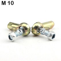 atv부품 4륜바이크부품1쌍 M8-M8 M10-M10 타이로드 엔드 키트 볼 조인트 맞는 중국 49CC 50CC 전기 미니 A, 02 WHITE