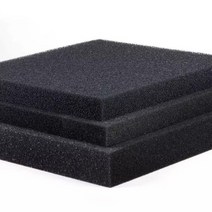 50cm x 2cm 검은 색 여과 폼 수족관 어항 생화학 필터 스폰지 패드 스키머 장시간 사용 공급 탱크, [01] 45x45x3cm