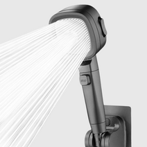 깔꼼샵 수압상승 고압 샤워기 헤드, 블랙 샤워기헤드