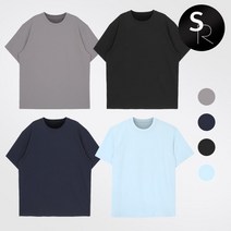 [스타일랑] 편하게 입는 남성 한여름에도 쾌적한 링클프리 지지미원단 남성 반팔티_빅사이즈 운동복 체육복 쿨티