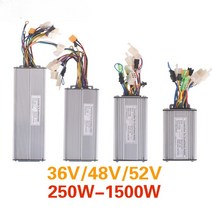 전기자전거컨트롤러 Ebike 컨트롤러 24V 36V 250W 브러시리스 9 12 Mosfet KT 전기 자전거 액세서리, 1개, 07 52V 45A Sinewave, 한개옵션1